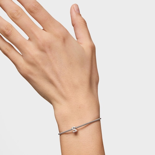 Charm em prata letra S 7&nbsp;mm TOUS Mesh Tube 