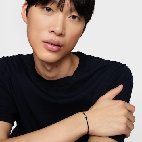 Charm em prata letra S 7&nbsp;mm TOUS Mesh Tube 