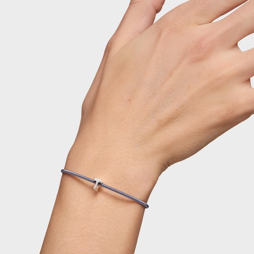 Charm em prata letra T 7&nbsp;mm TOUS Mesh Tube 