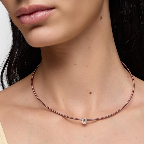 7 mm strieborn&yacute; Pr&iacute;vesok p&iacute;smena U TOUS Mesh Tube 