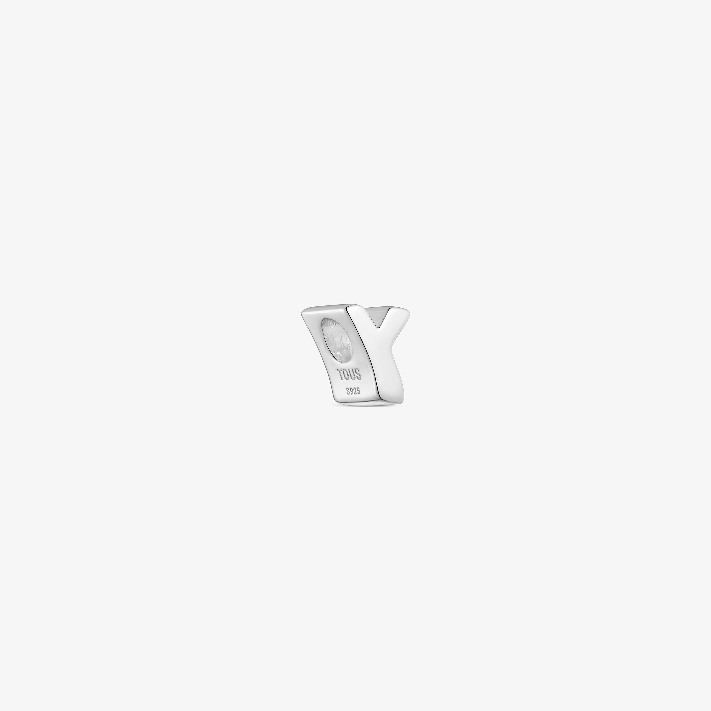 7 mm silver letter Y Charm TOUS Mesh Tube 