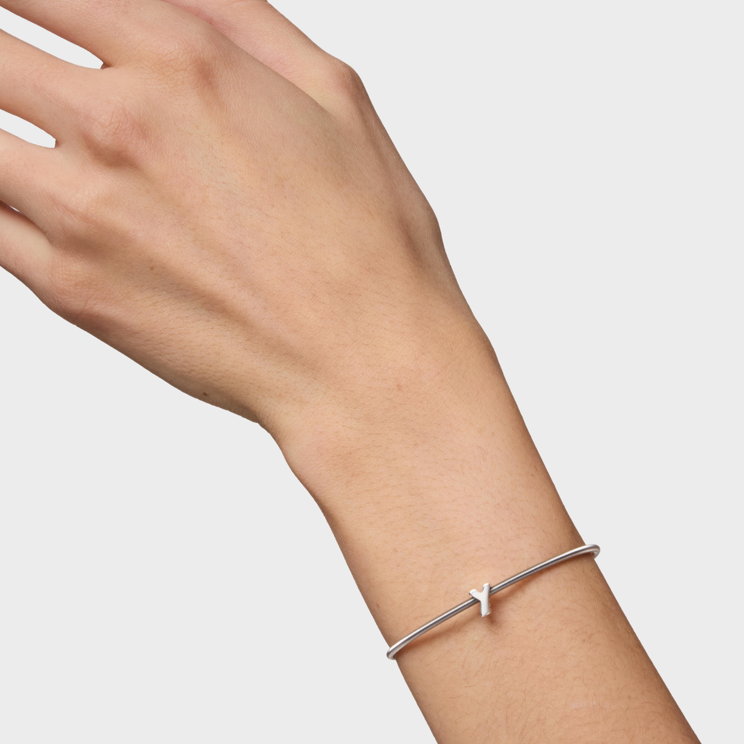 7 mm silver letter Y Charm TOUS Mesh Tube 