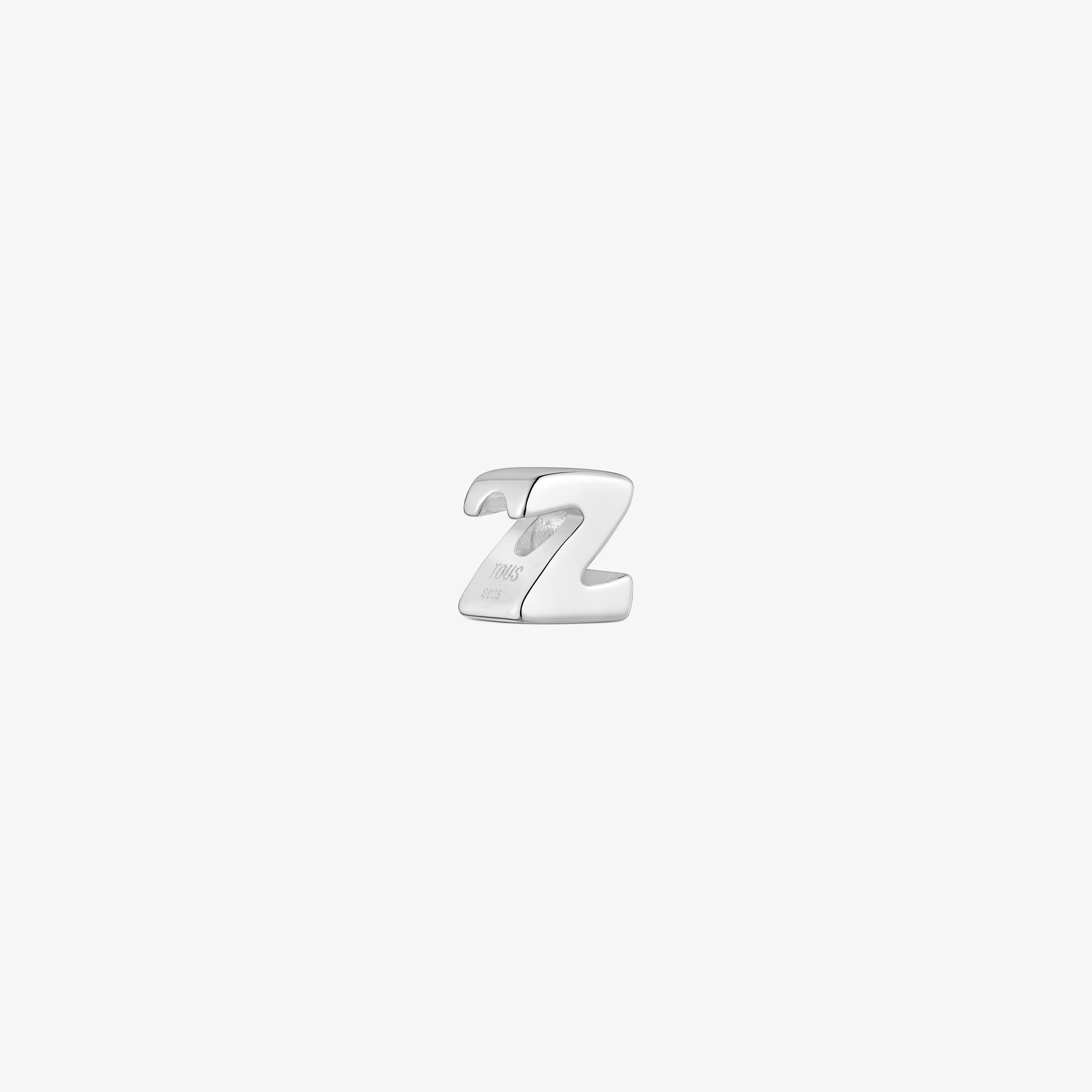 7 mm silver letter Z Charm TOUS Mesh Tube 