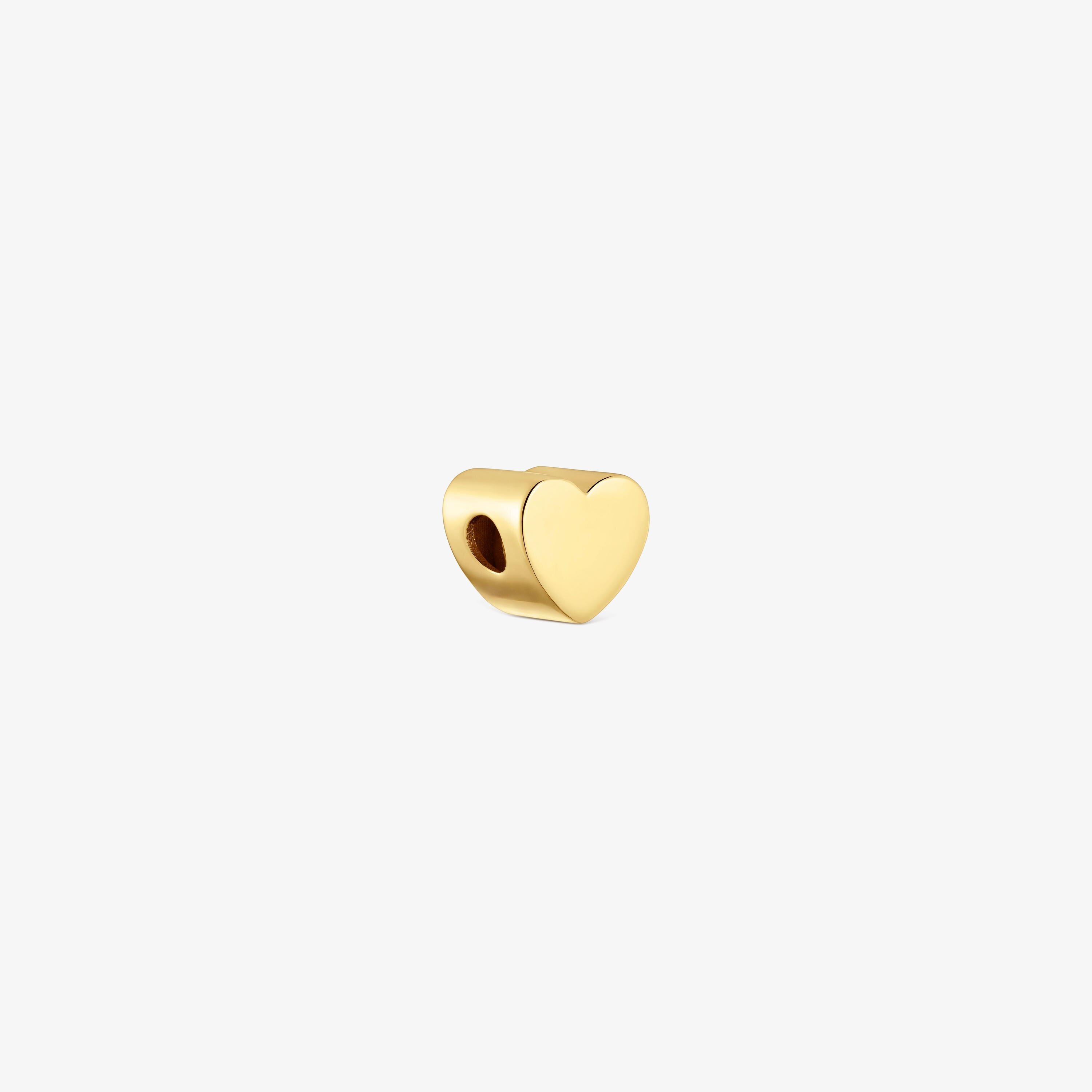 7 mm heart-motif Charm with 18K gold vermeil TOUS Mesh Tube 