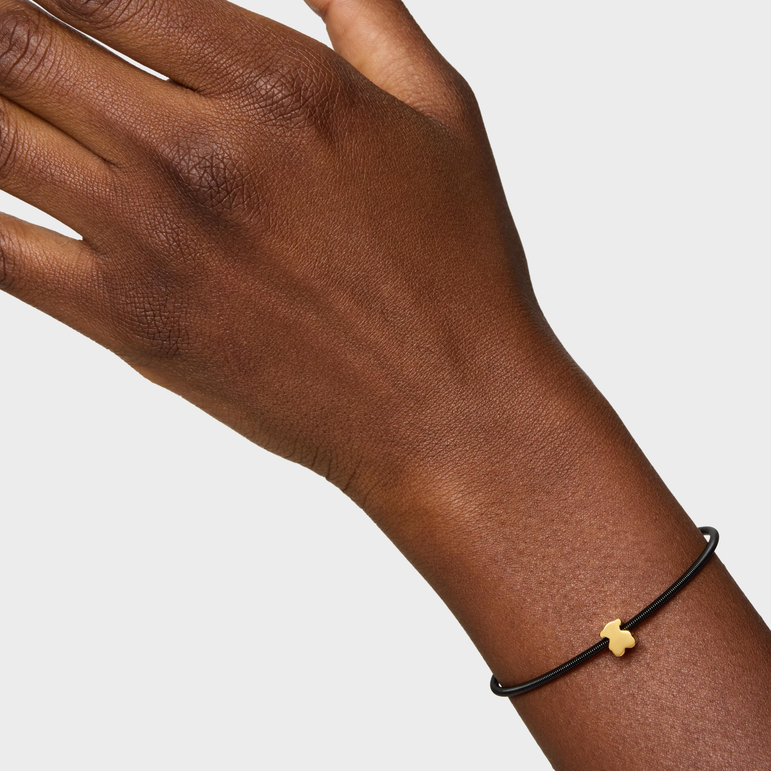 7 mm bear-motif Charm with 18K gold vermeil TOUS Mesh Tube | TOUS