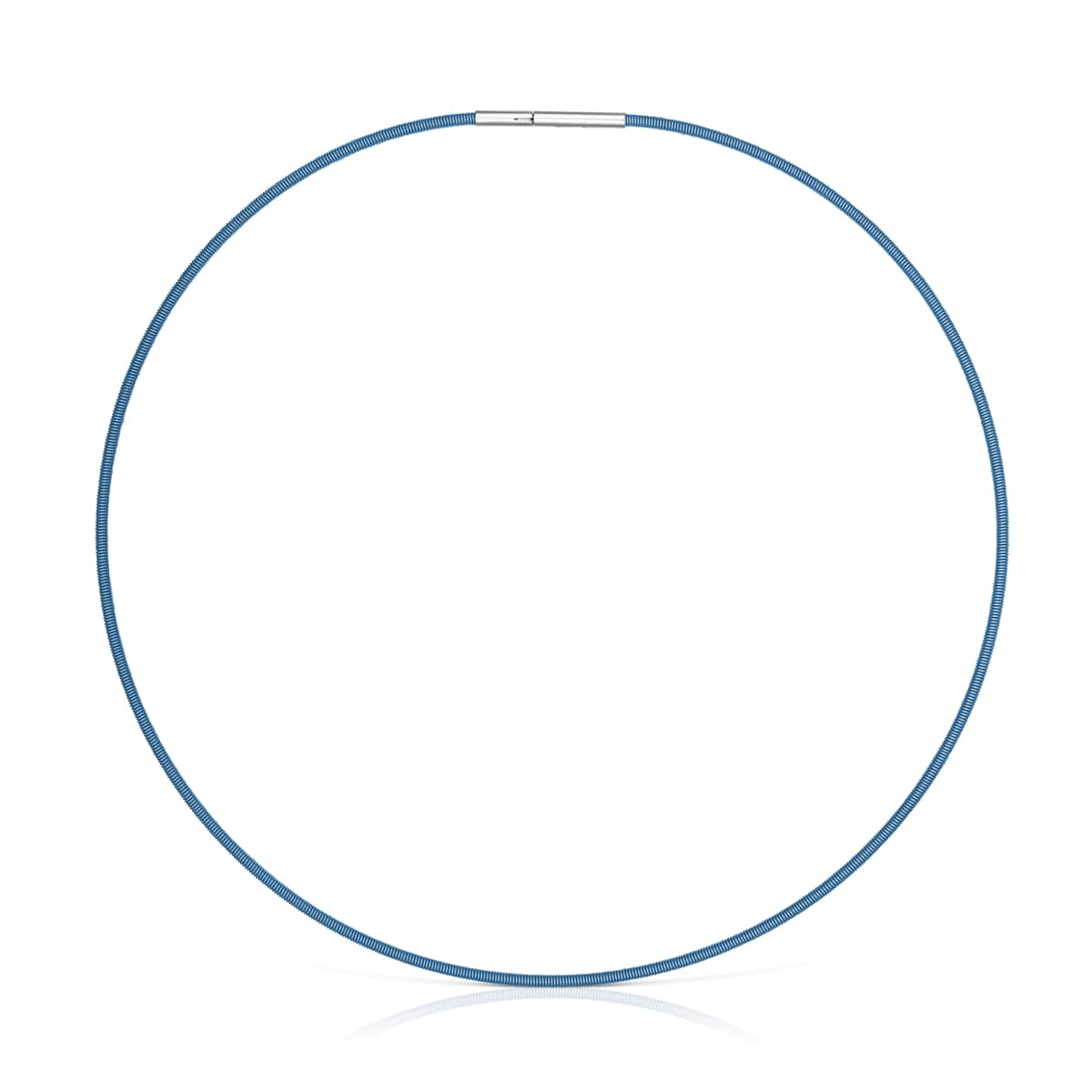 Tous - Collar De Acero Turquesa 2 Mm Tous Mesh Tube - Azul