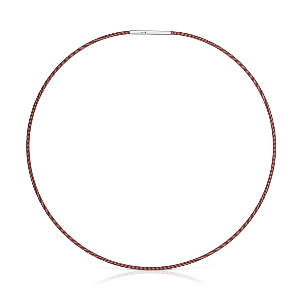 Tous - Collar De Acero Marrón 2 Mm Tous Mesh Tube - Marrón