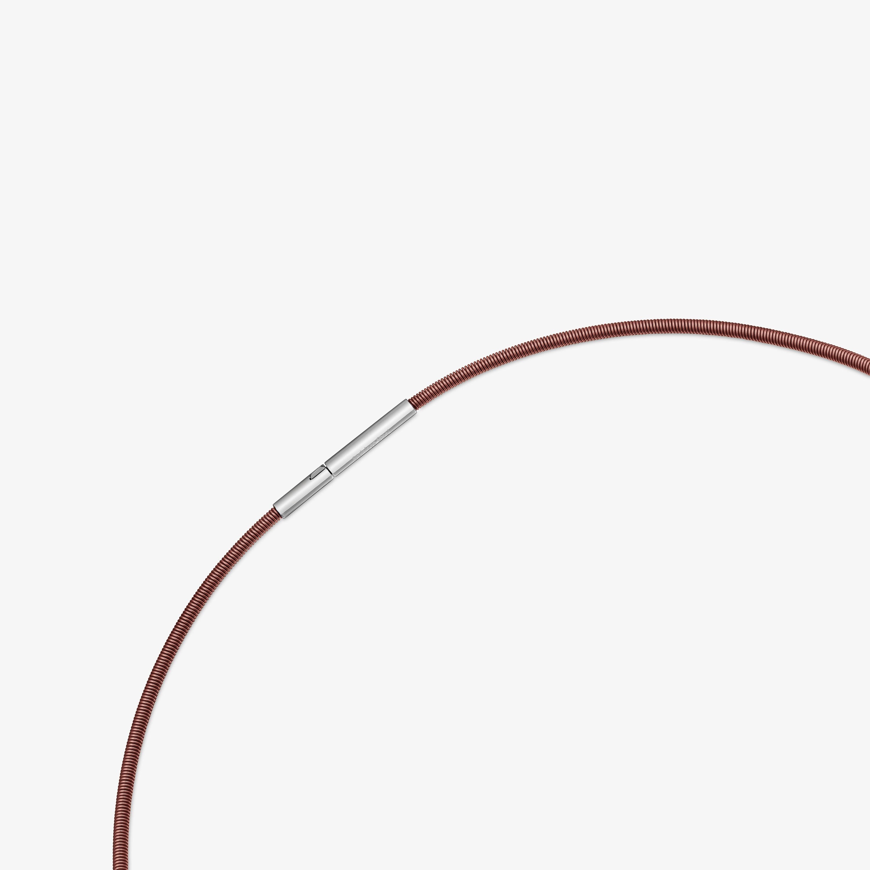 2 mm brown steel Necklace TOUS Mesh Tube