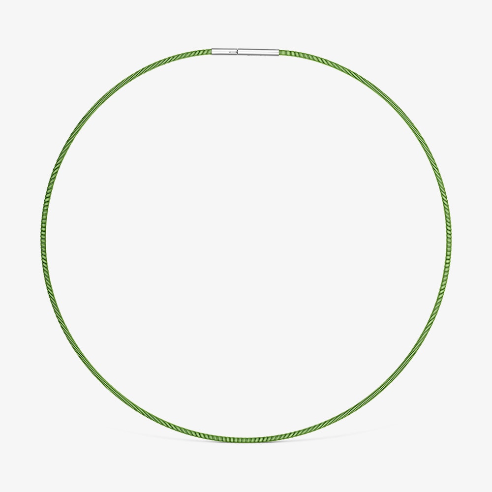 Collar de acero verde 2 mm TOUS Mesh Tube