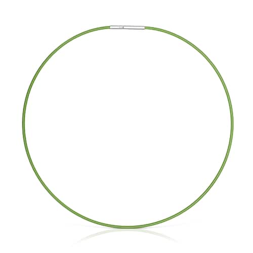 Collana in acciaio verde da 2 mm TOUS Mesh Tube