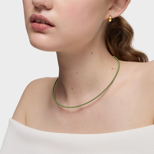 Collar de acero verde 2 mm TOUS Mesh Tube