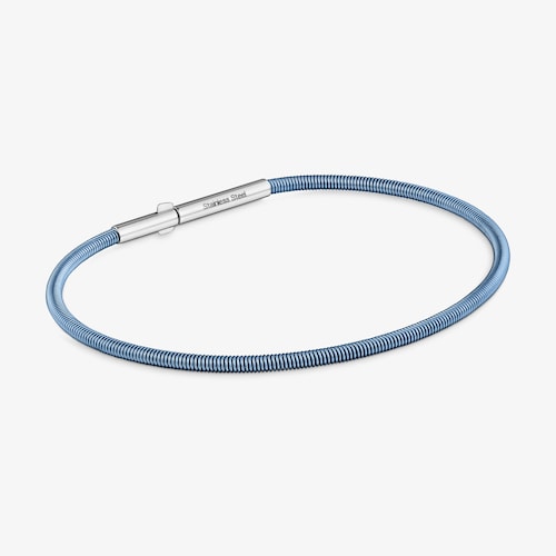 Pulsera de acero turquesa 2 mm TOUS Mesh Tube