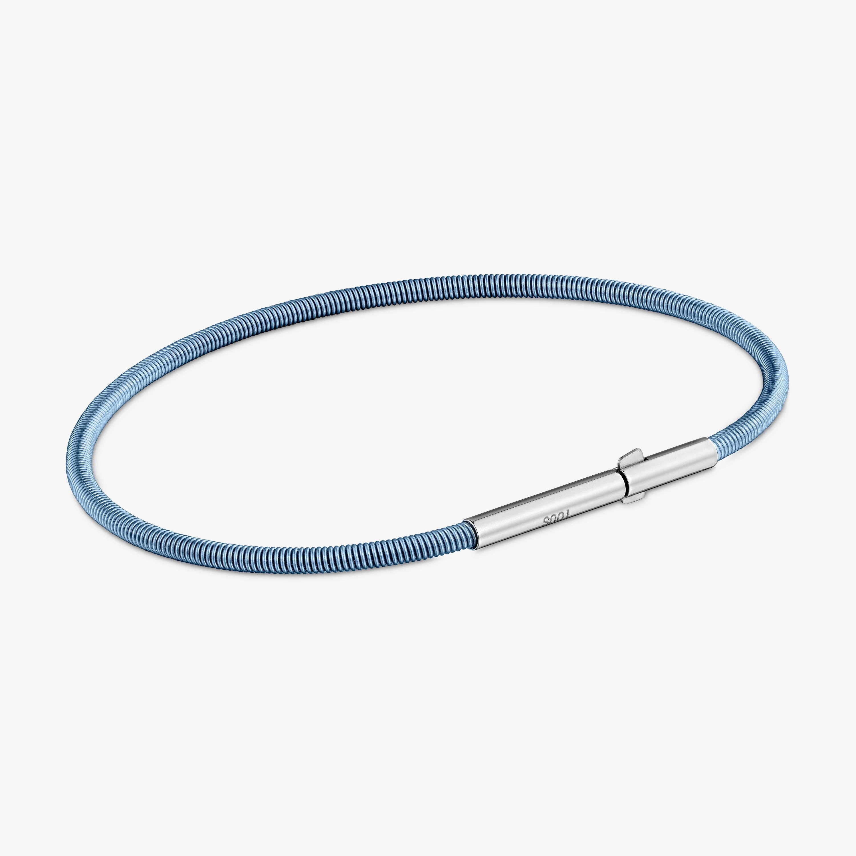 2 mm turquoise steel Bracelet TOUS Mesh Tube