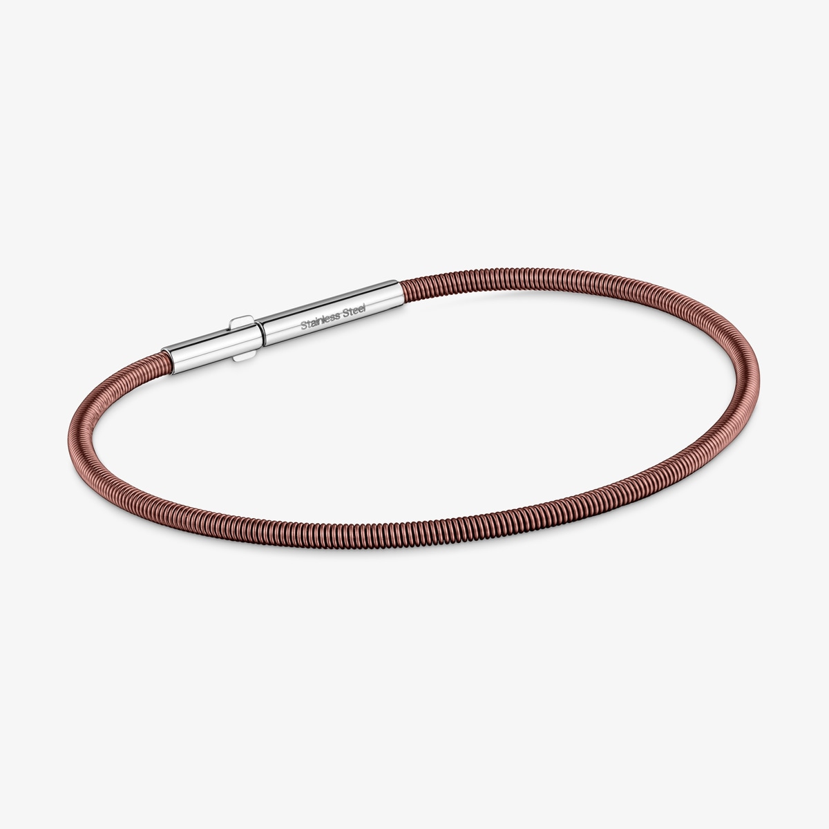 Armband Mesh Tube 2 Mm Aus Braunem Stahl