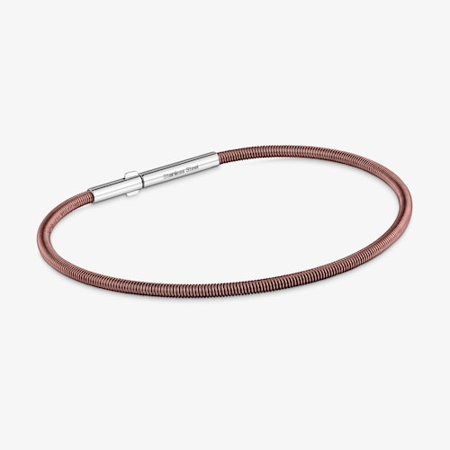 Pulsera de acero marr&oacute;n 2 mm TOUS Mesh Tube