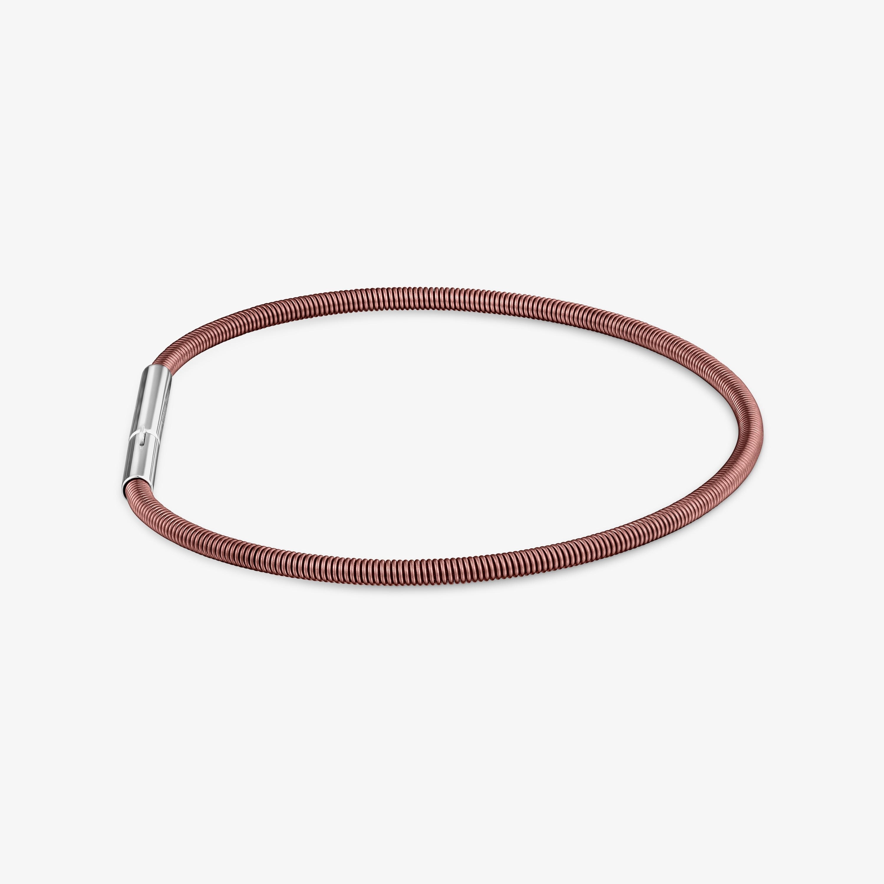 2 mm brown steel Bracelet TOUS Mesh Tube