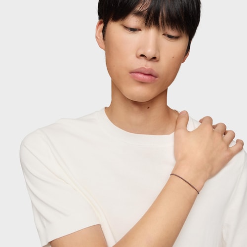 Pulsera de acero marrón 2 mm TOUS Mesh Tube