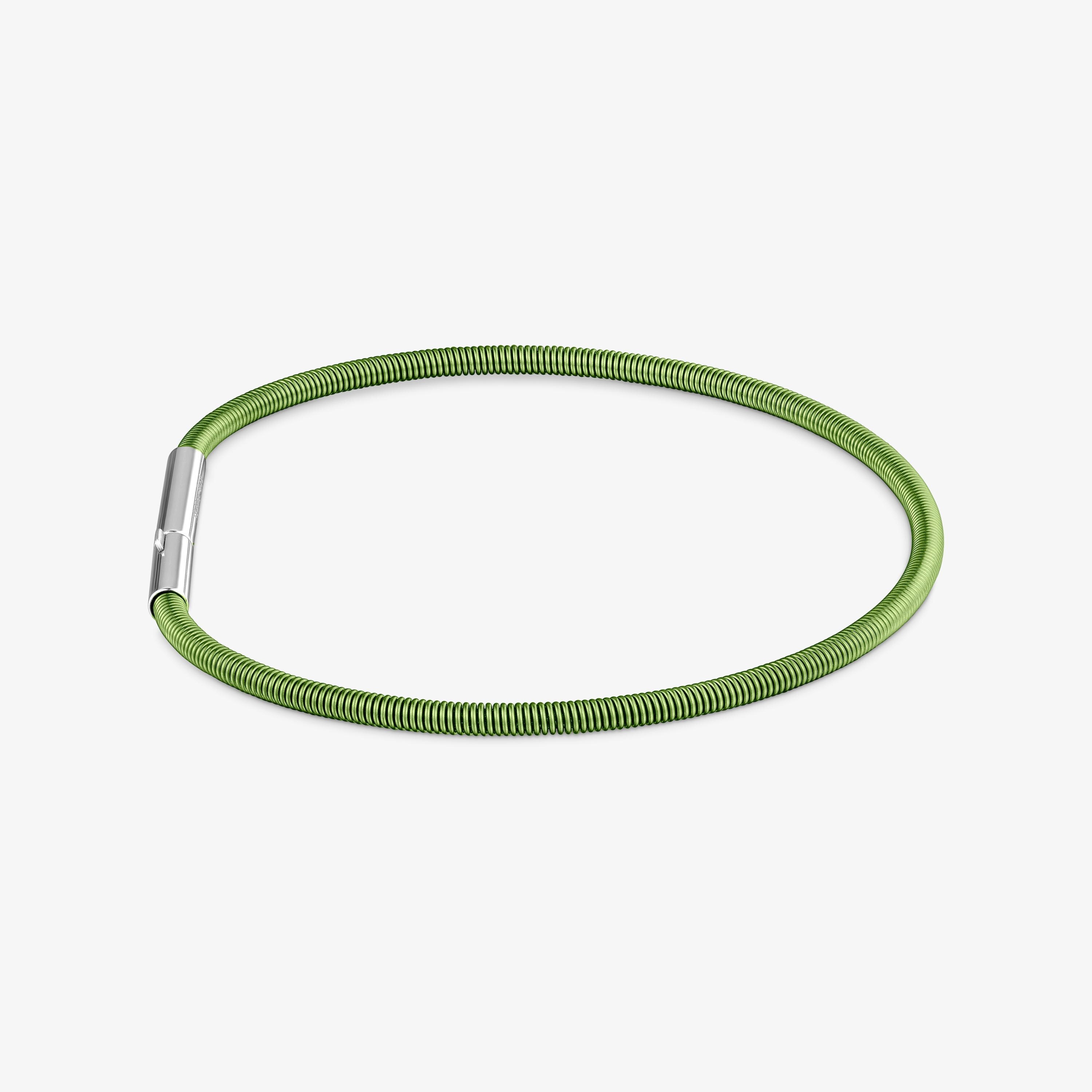 2 mm green steel Bracelet TOUS Mesh Tube