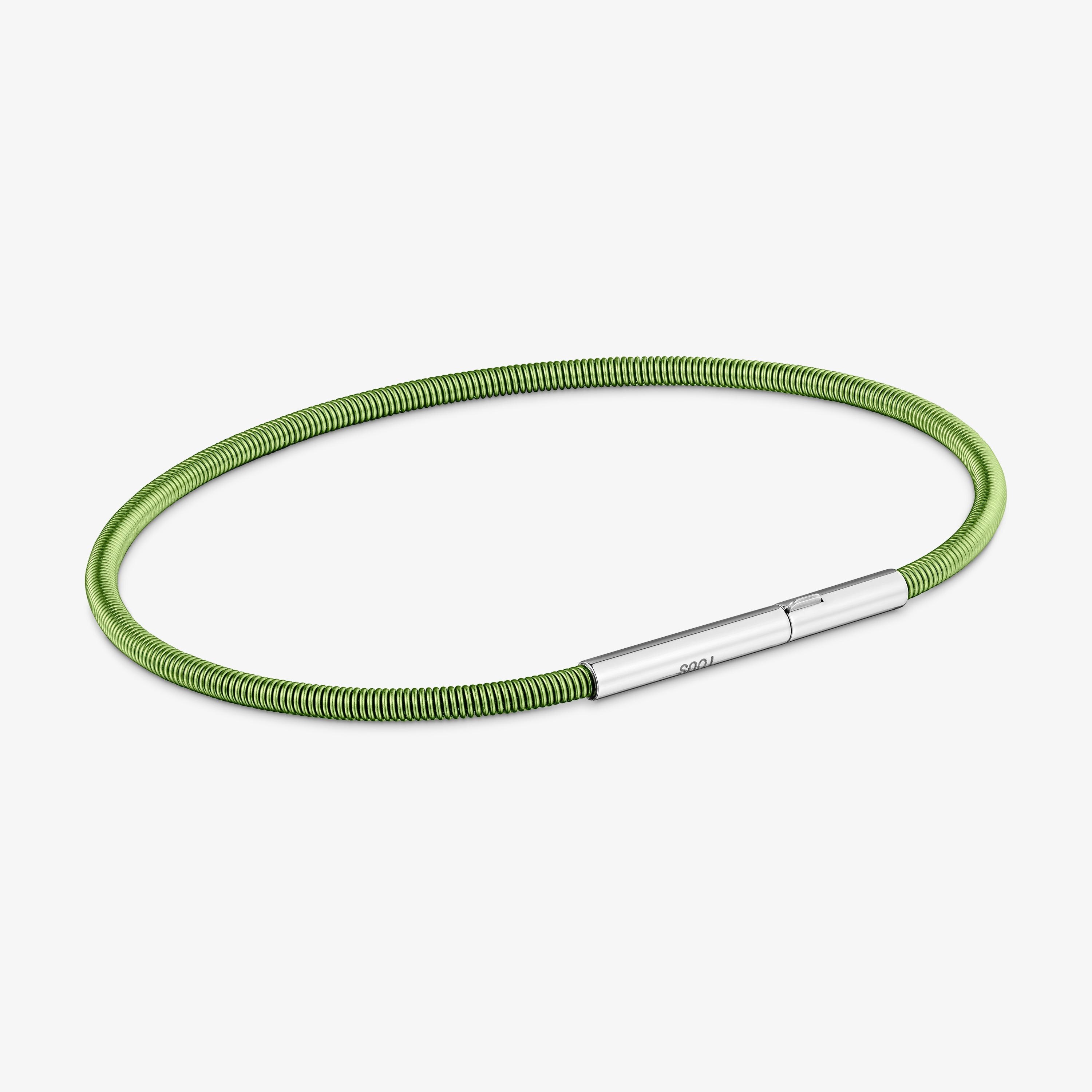 2 mm green steel Bracelet TOUS Mesh Tube