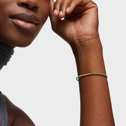 Bracelet en acier vert 2&nbsp;mm TOUS Mesh Tube