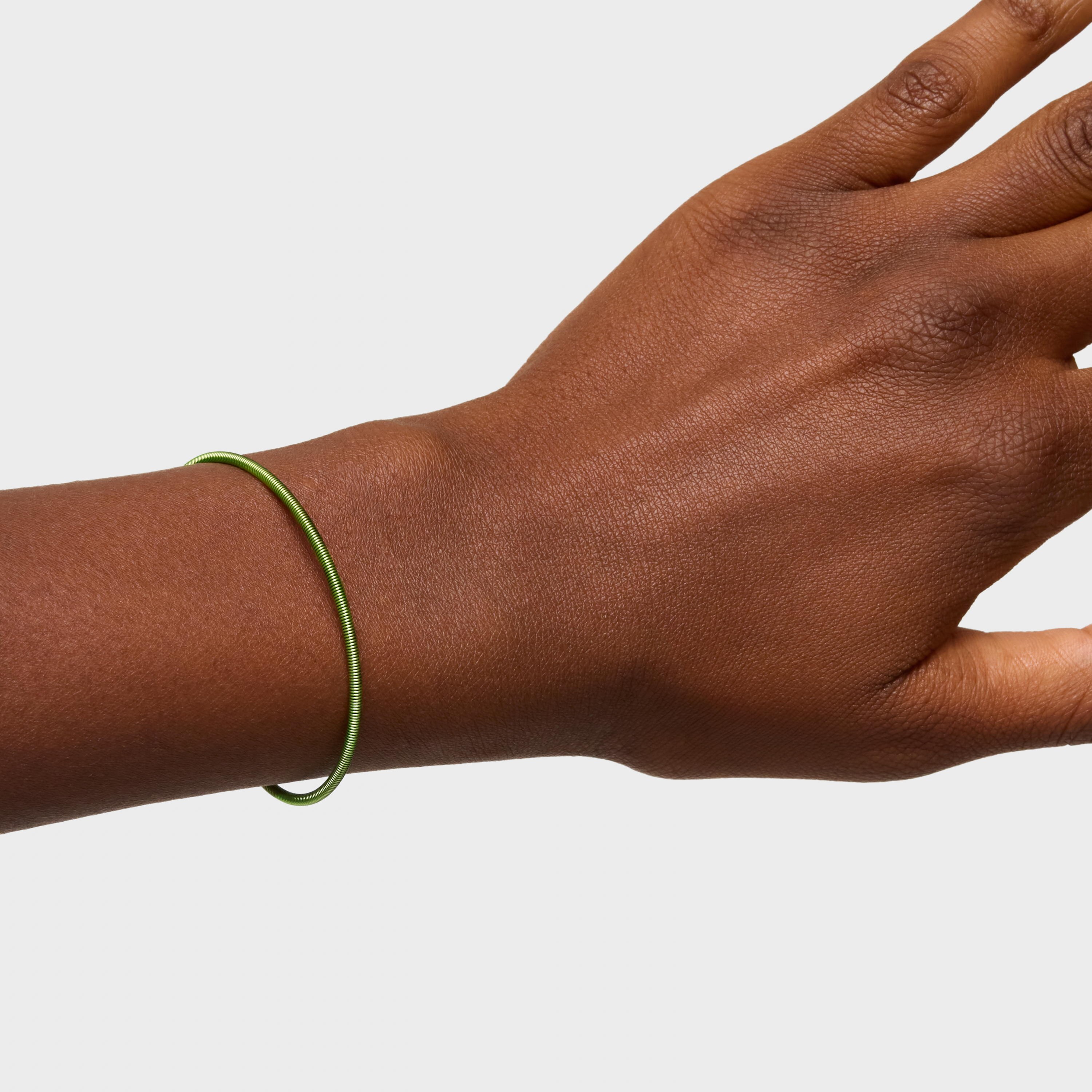 2 mm green steel Bracelet TOUS Mesh Tube