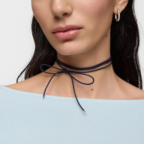 Collana lunga in argento blu TOUS Basics