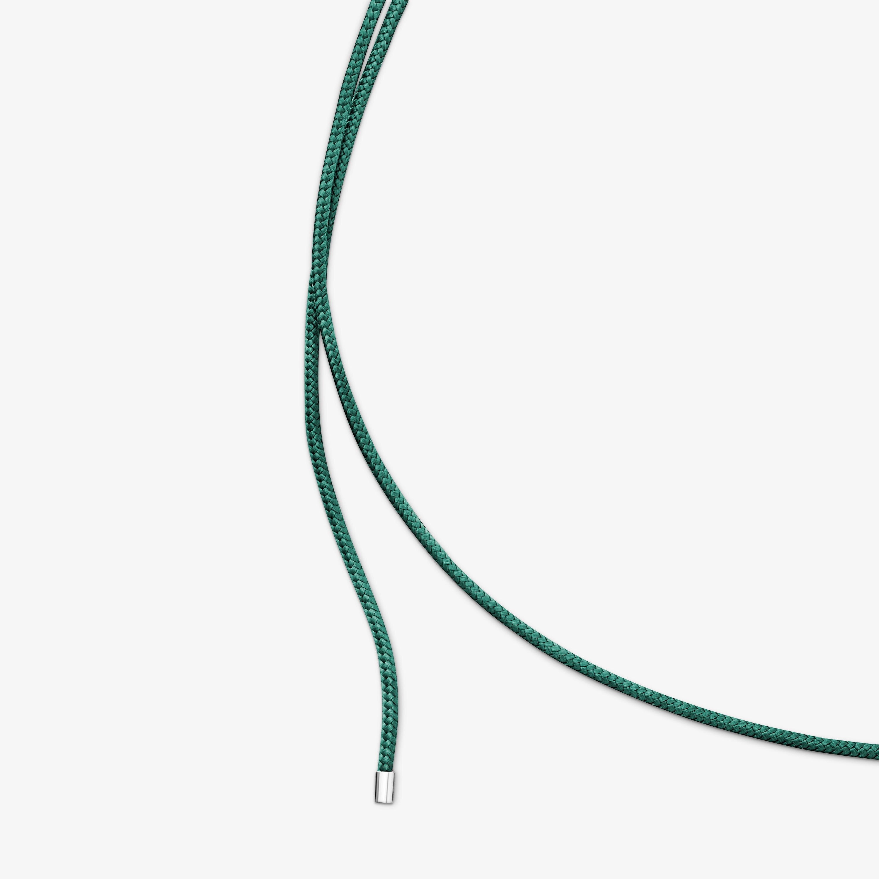 Long green silver Necklace TOUS Basics