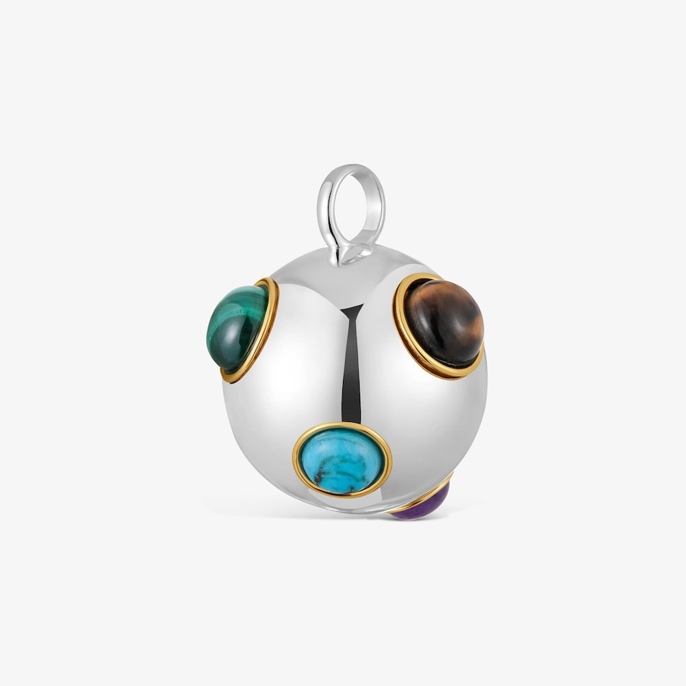 Dije bicolor y gemas Warm