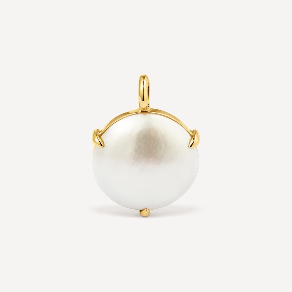 Pingente em ouro e p&eacute;rola cultivada de &aacute;gua salgada TOUS ATELIER