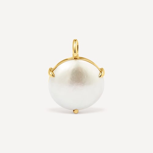 Pingente em ouro e p&eacute;rola cultivada de &aacute;gua salgada TOUS ATELIER