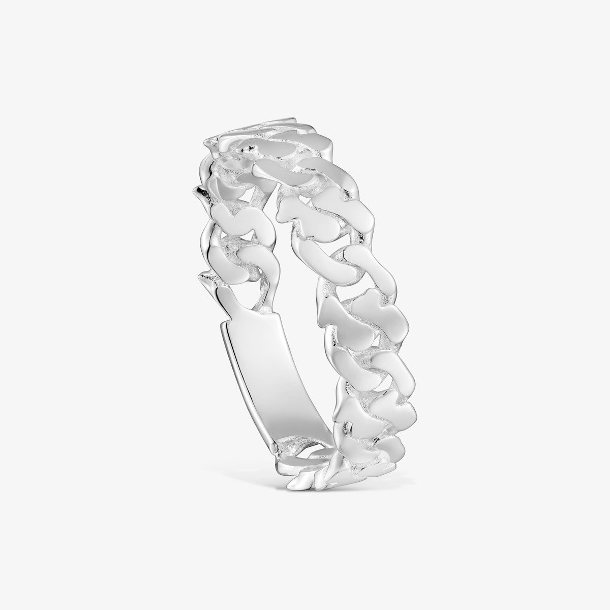 Tous - Anillo De Plata 5 Mm Bear's Chain Talla 10