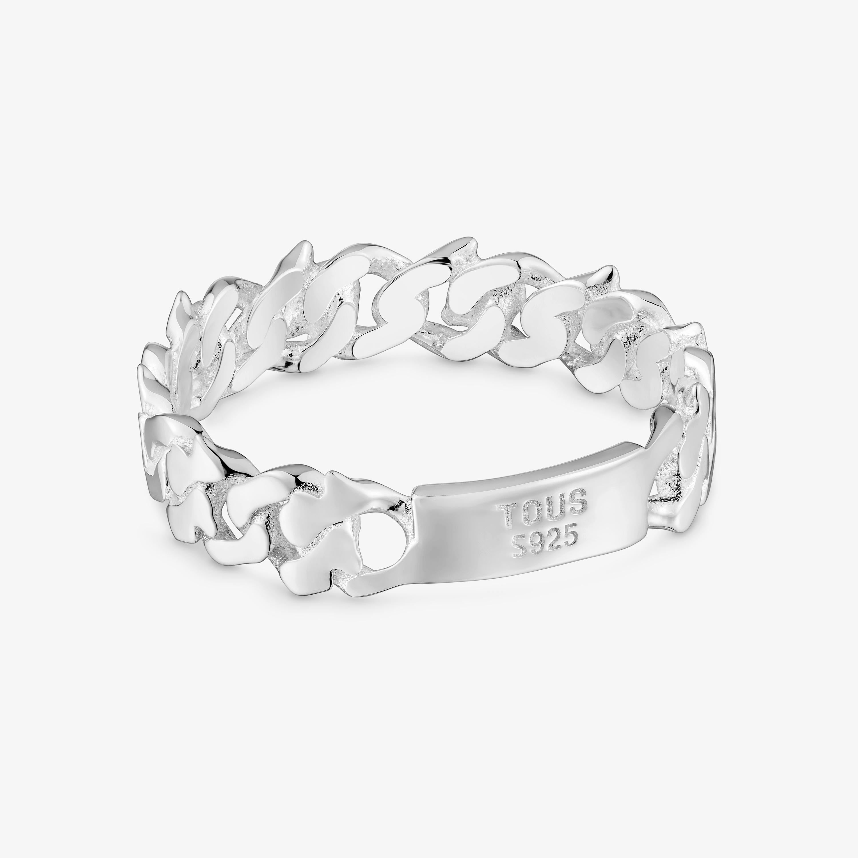 mm silver Ring TOUS Bear’s Chain