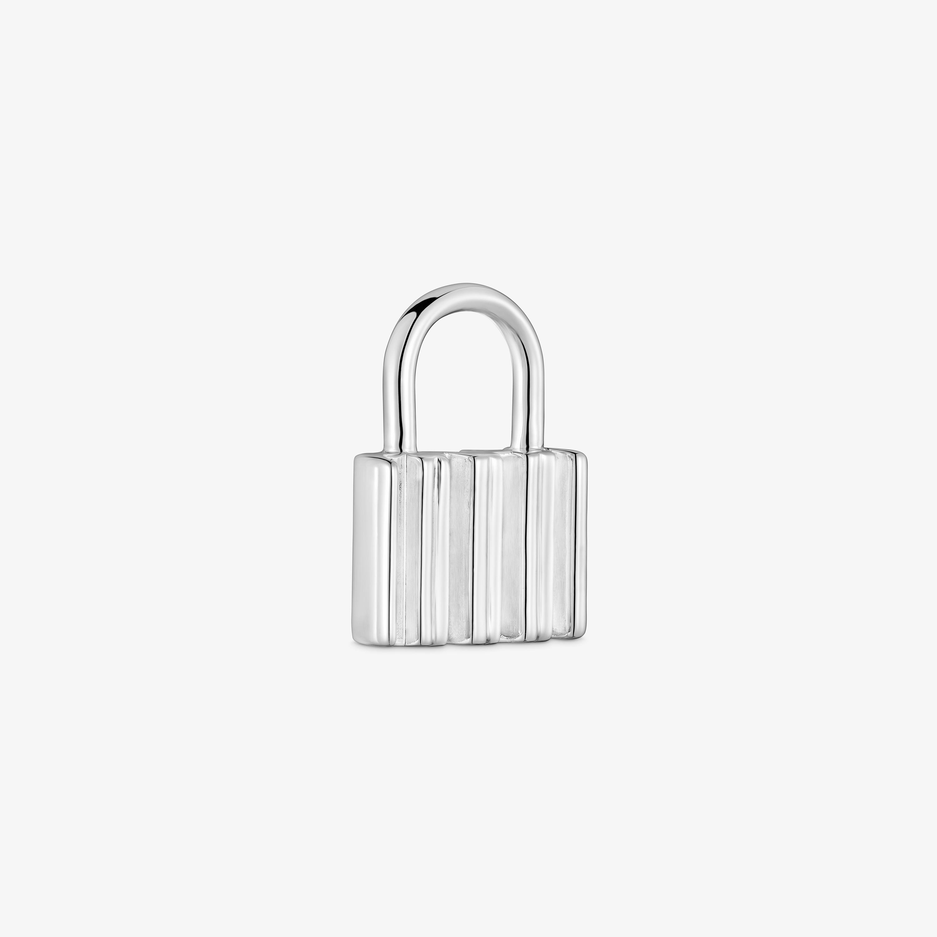 Silver padlock motif Pendant TOUS Mama