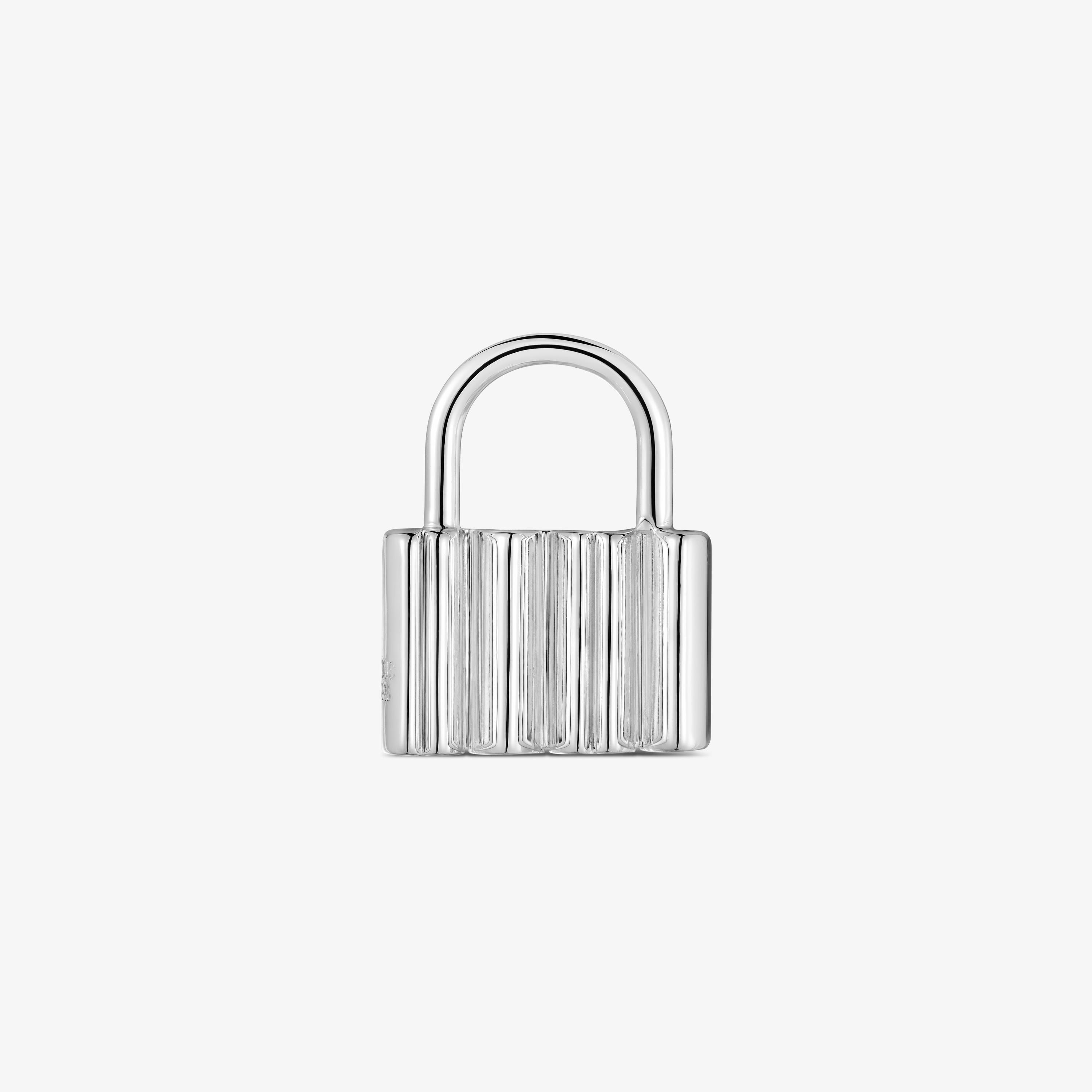 Silver padlock motif Pendant TOUS Mama