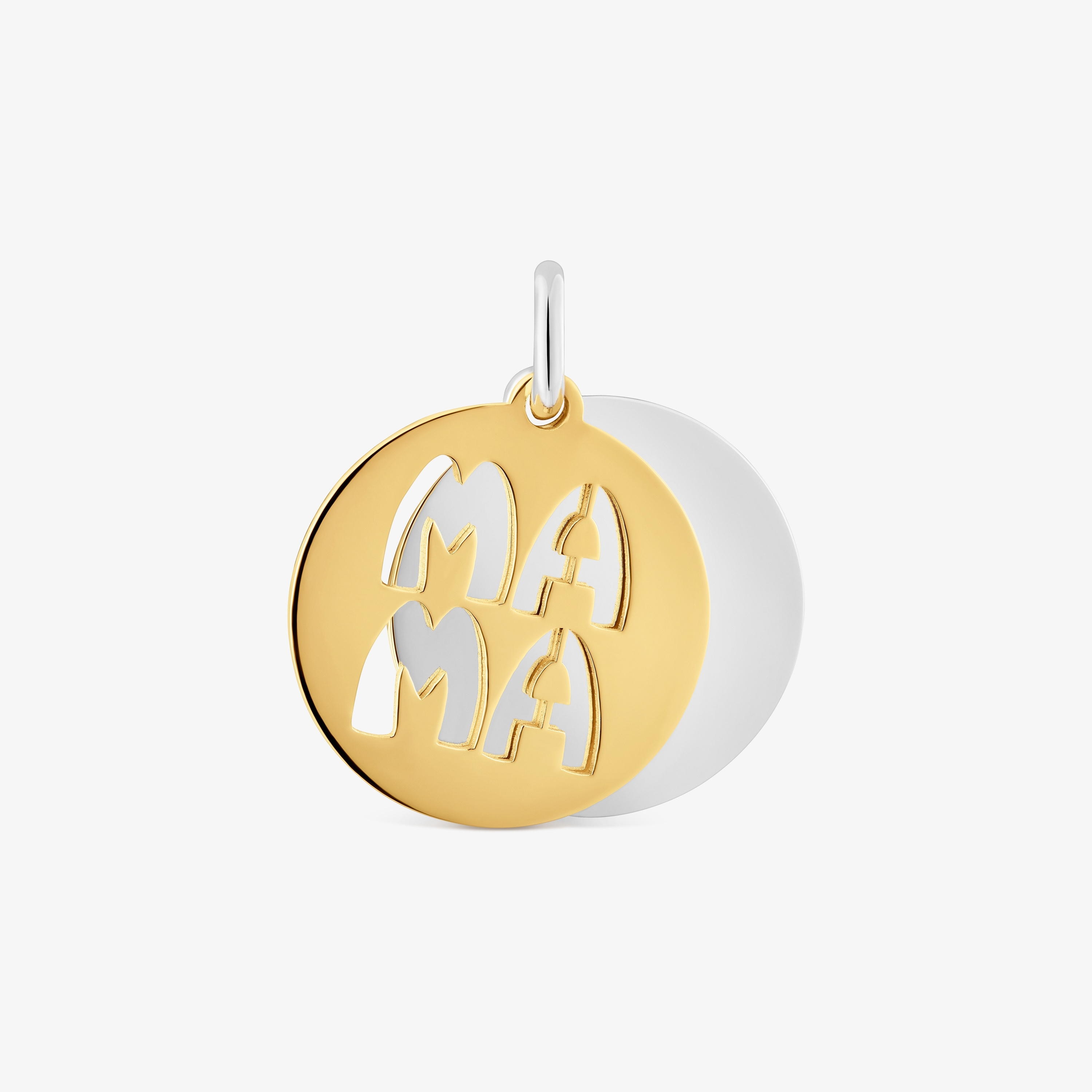 Two-tone Medallion pendant TOUS Mama