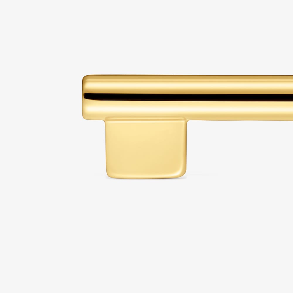 Colgante con ba&ntilde;o de oro 18 kt sobre plata motivo llave 23 mm TOUS Unlock