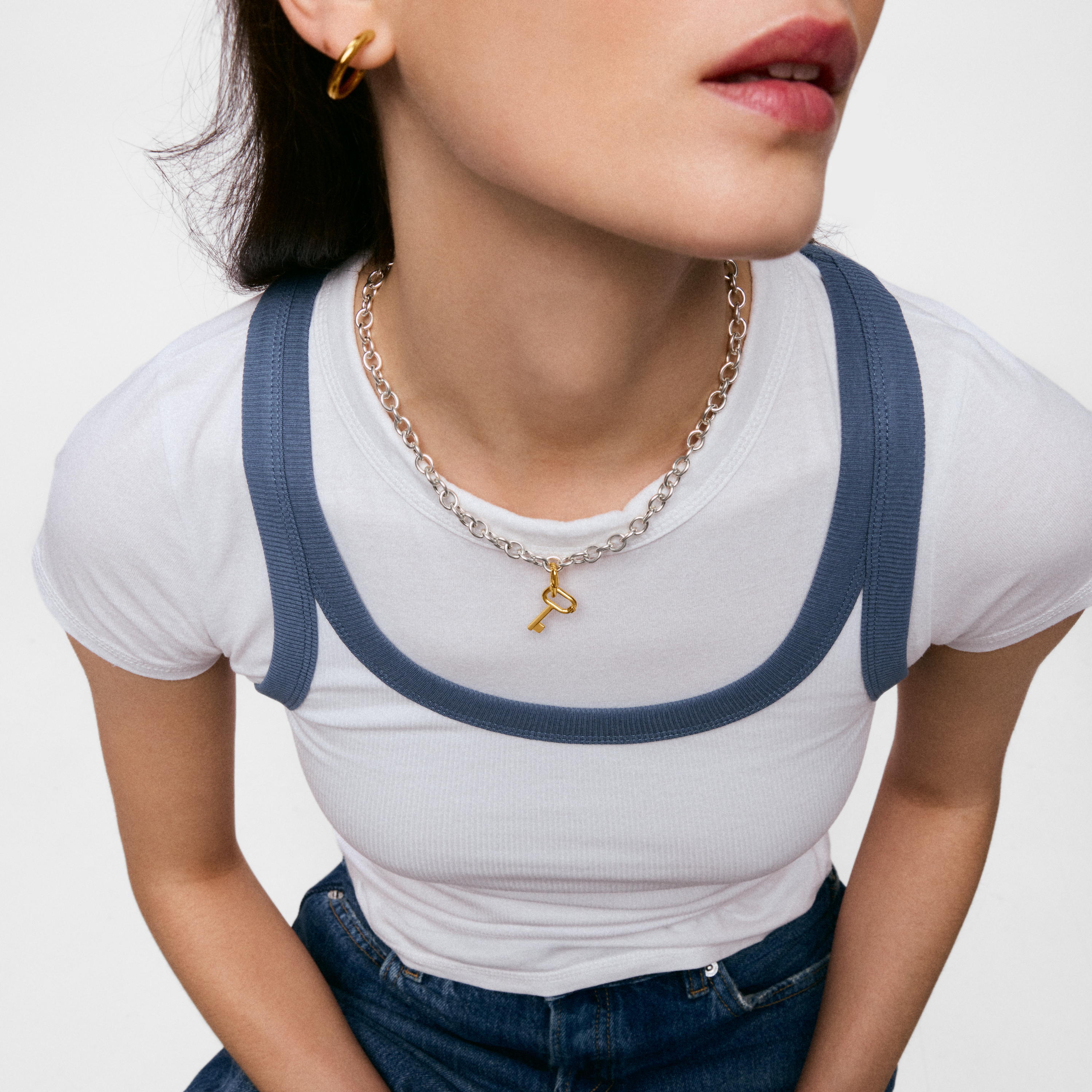 mm Pendant with 18K gold vermeil and key motif TOUS Unlock