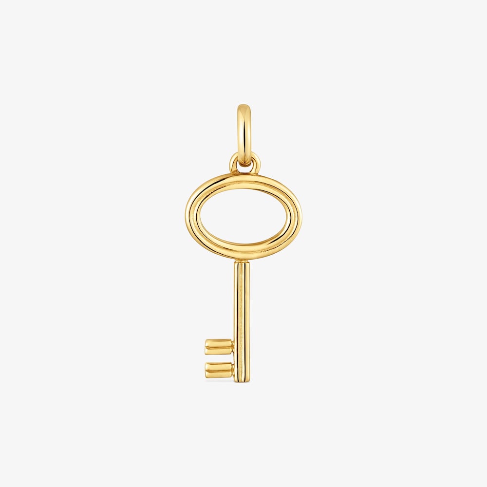 27&nbsp;mm Pendant with 18K gold vermeil and key motif TOUS Unlock