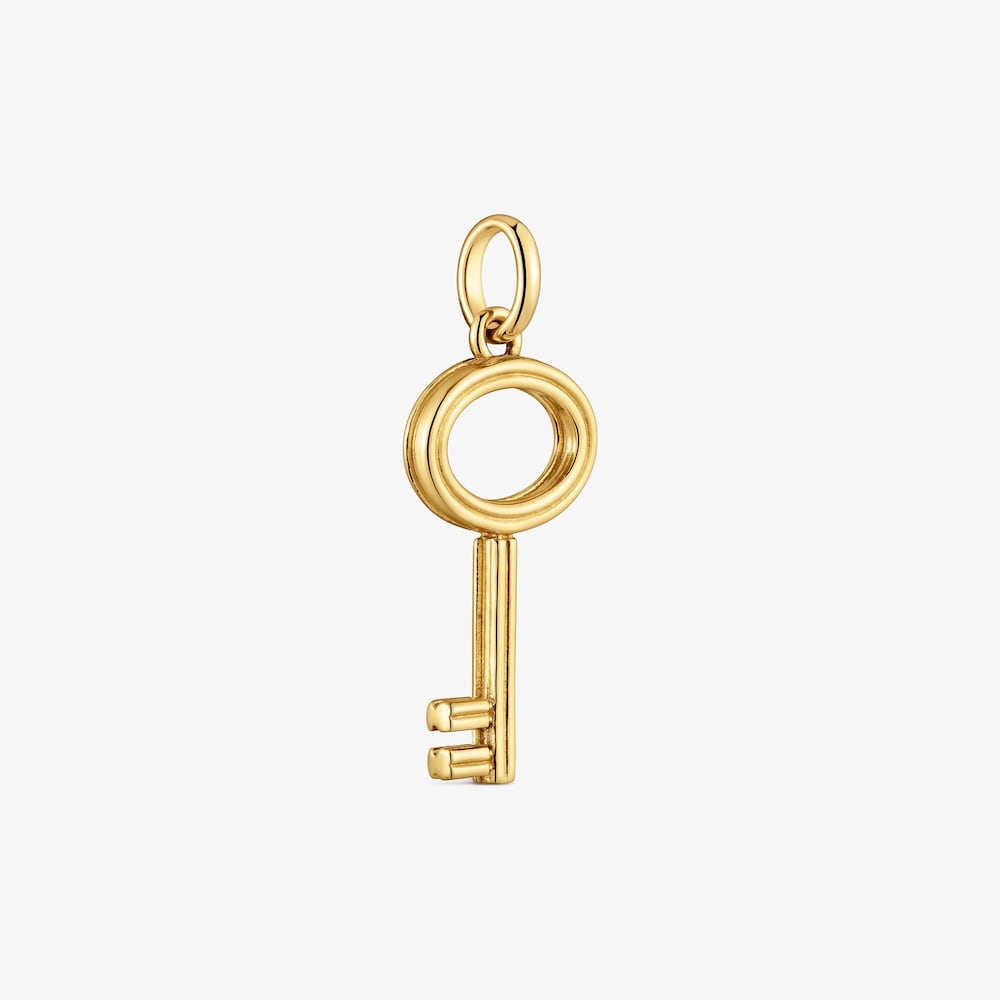27&nbsp;mm Pendant with 18K gold vermeil and key motif TOUS Unlock