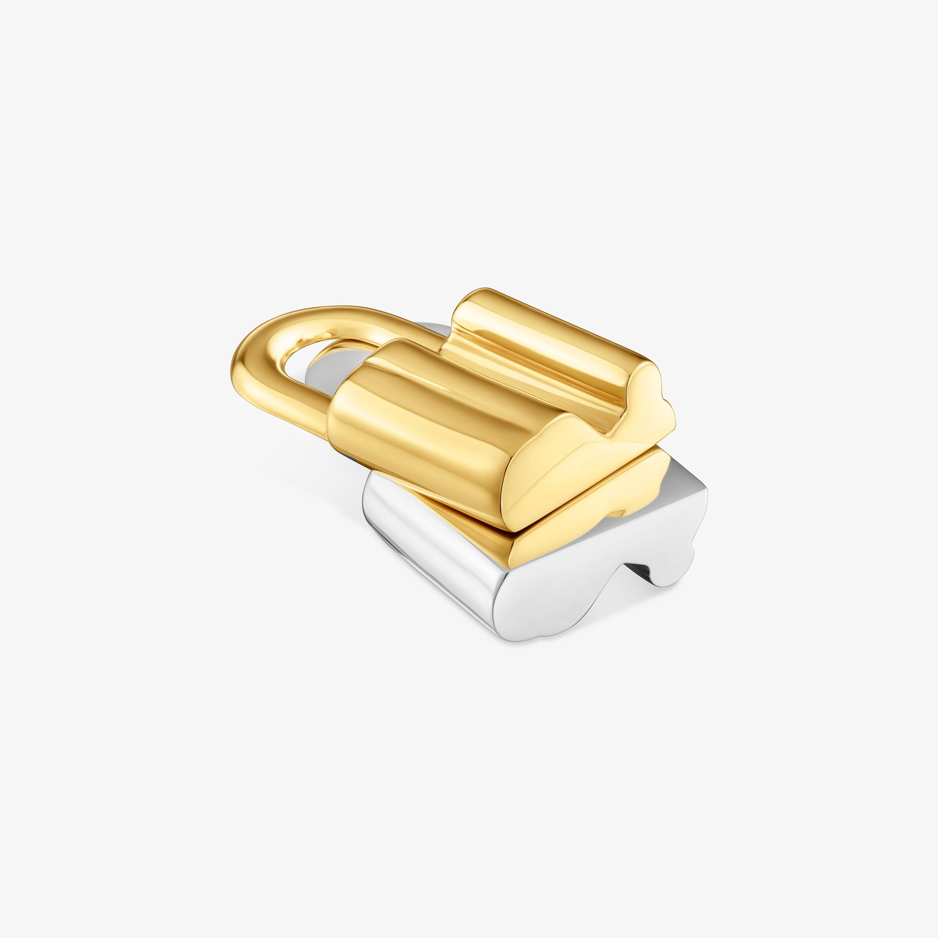 mm two-tone bear padlock motif Pendant TOUS Unlock