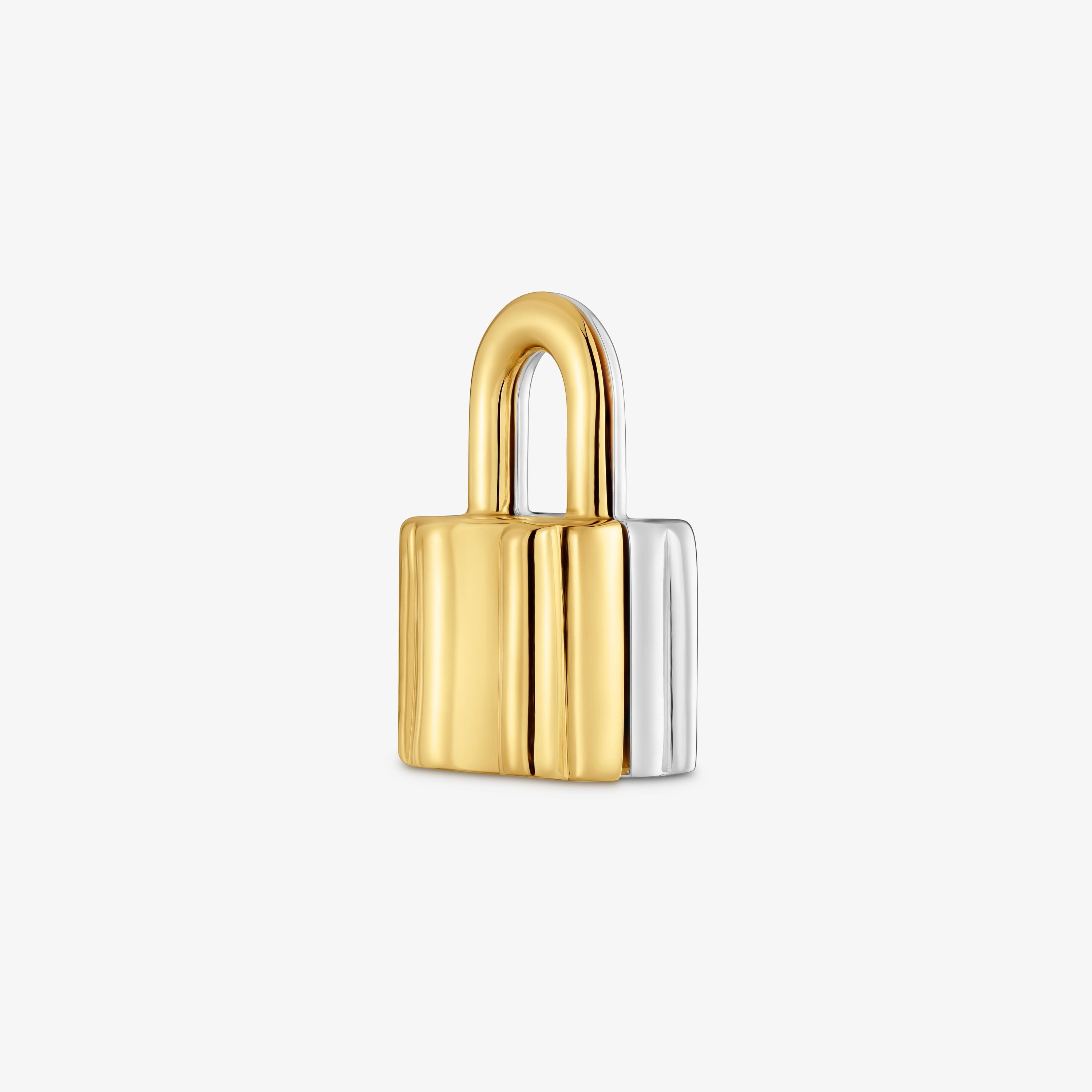 mm two-tone bear padlock motif Pendant TOUS Unlock