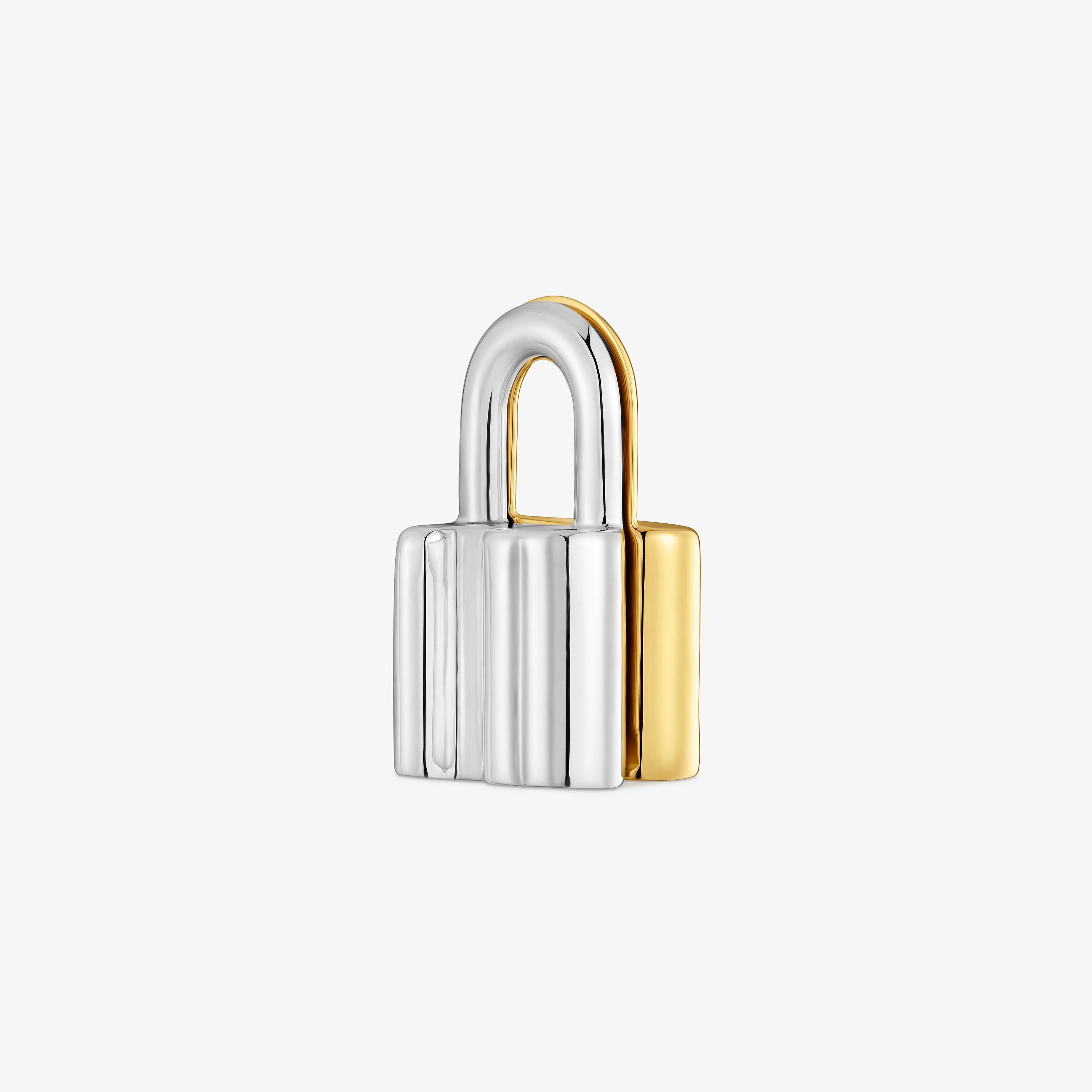 mm two-tone bear padlock motif Pendant TOUS Unlock
