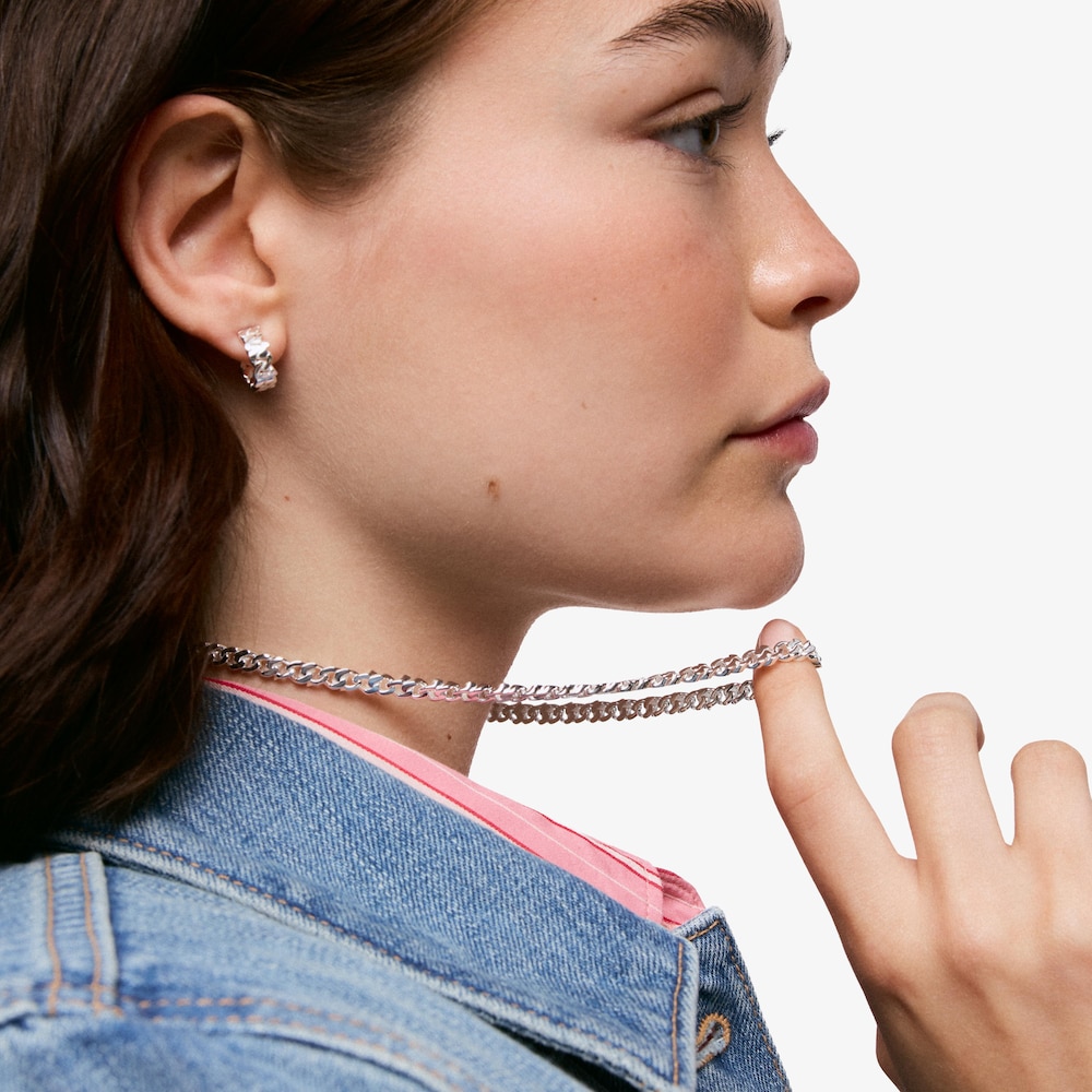 Collar cadena corto de plata 9 mm Bear's Chain