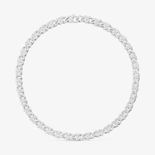 Collar cadena corto de plata 9 mm Bear's Chain