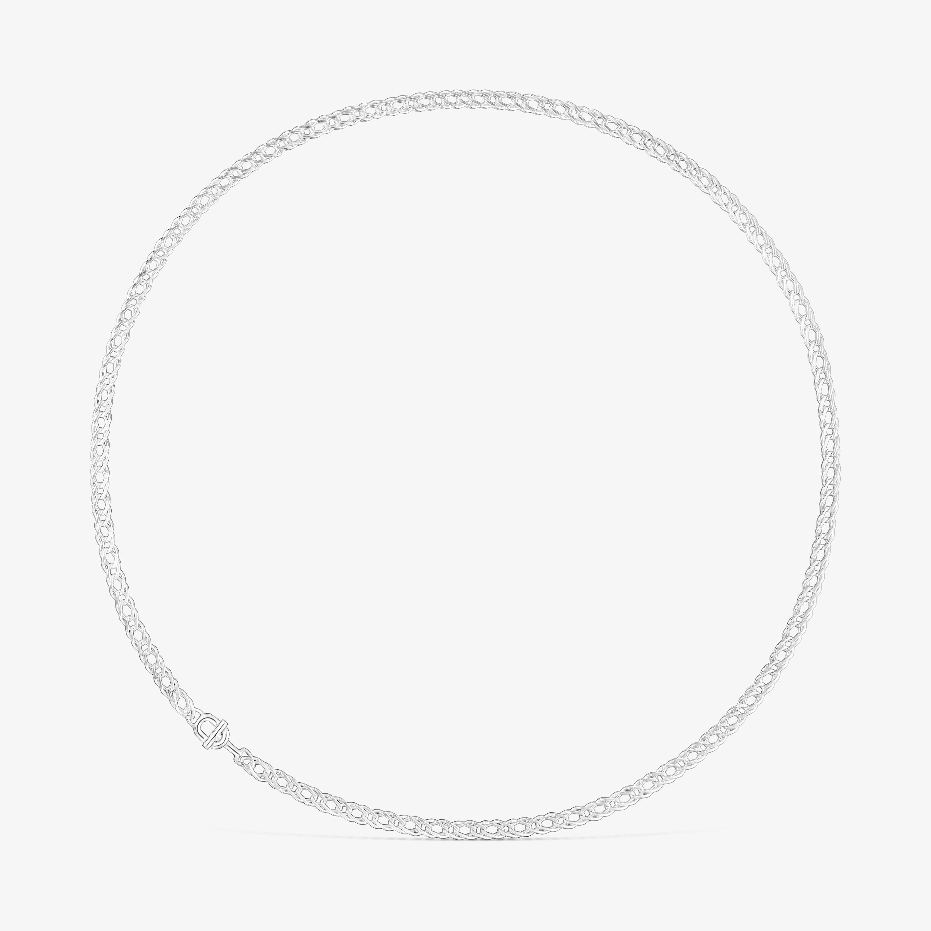 Silver Necklace with double curb chain TOUS MANIFESTO