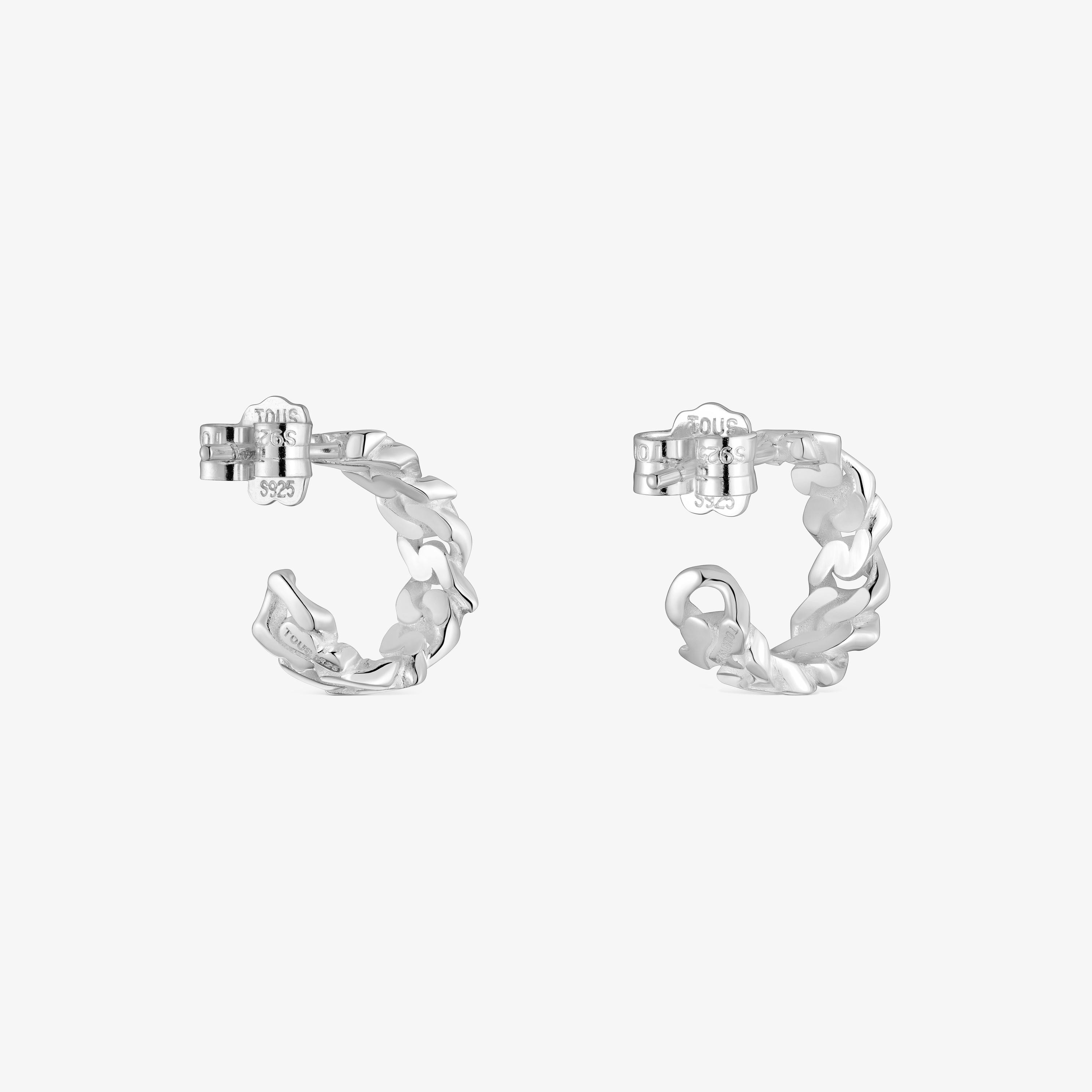 mm silver Hoop earrings TOUS Bear’s Chain
