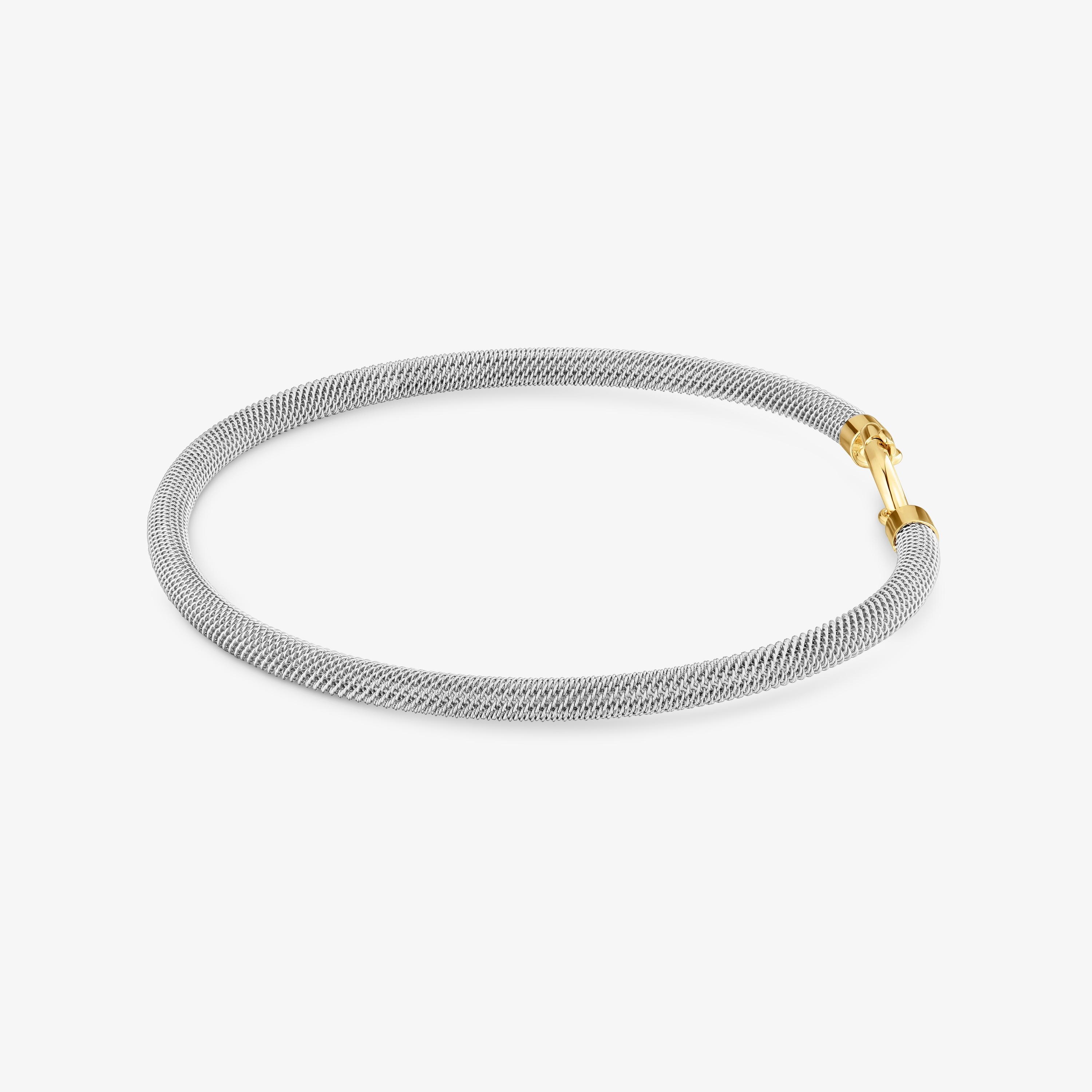 Steel and 14K solid gold Bangle TOUS Unlock