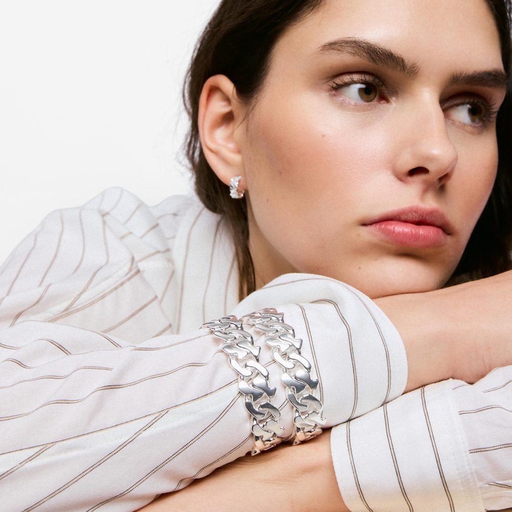 Pulsera esclava de plata Bear's Chain