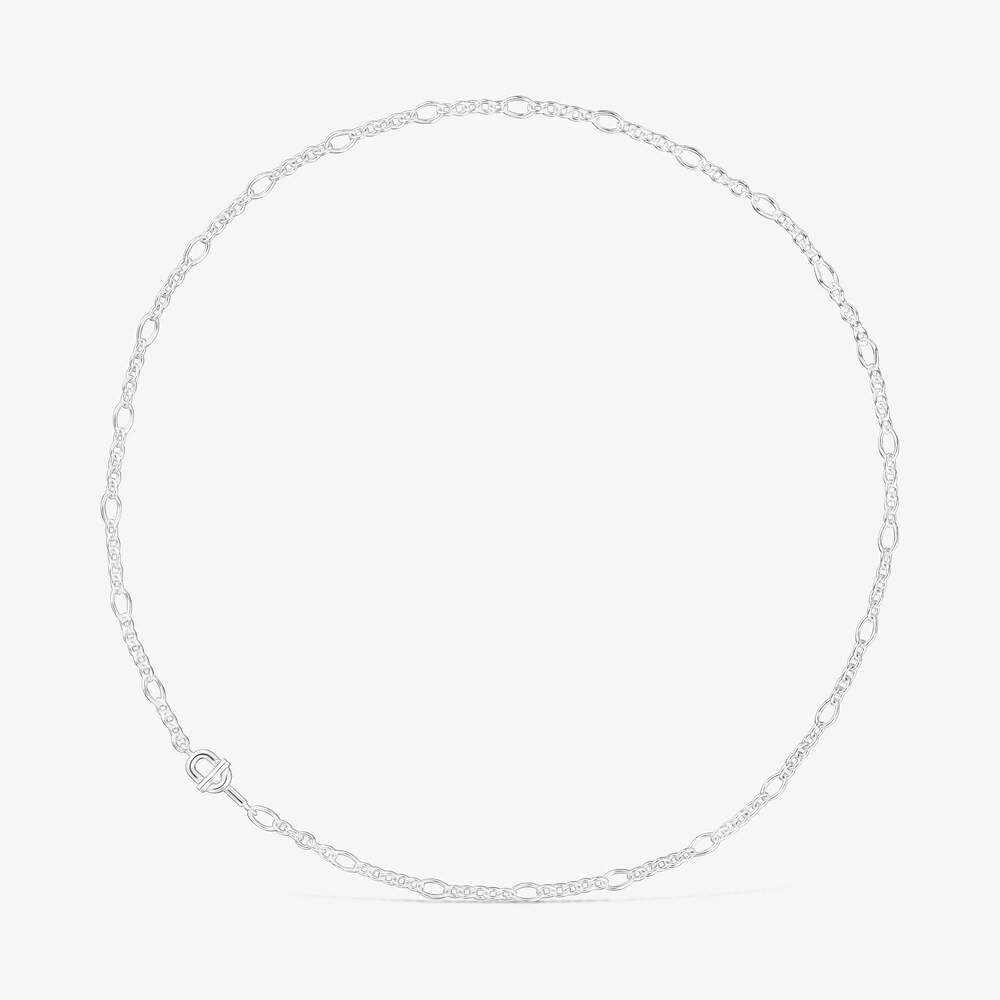 Collier ras du cou ovale en argent TOUS MANIFESTO