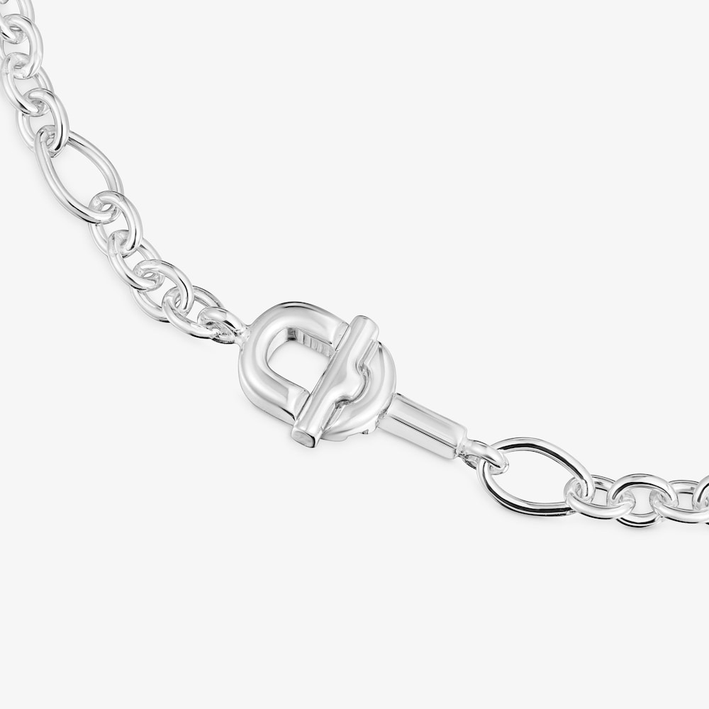 Collier ras du cou ovale en argent TOUS MANIFESTO